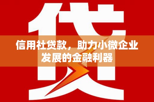 长乐信用社贷款，助力小微企业发展的金融利器